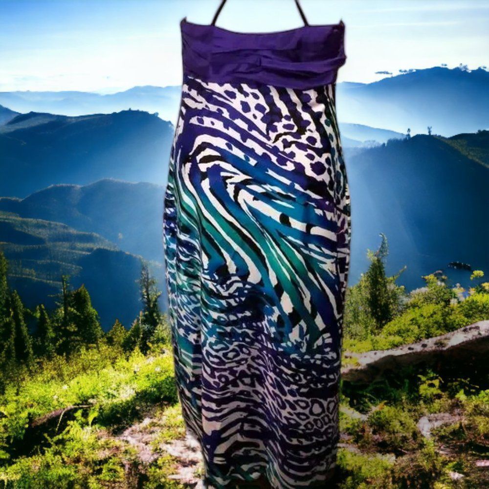 Beautiful Cache Multi-Pattern Maxi Style Dress - image 2